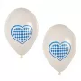 PAPSTAR bavorský modro-biely latexový balón, priemer 250 mm, 1 ks 81949