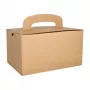 PAPSTAR pure obedový box s rukoväťou, hnedý kartón, 424 g/m², skladací, 1 ks 88980