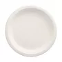 PAPSTAR pure cukrová trstina tanier okrúhly 230 mm 12 ks balenie kompostovateľný vhodný do mikrovlnnej rúry 89748