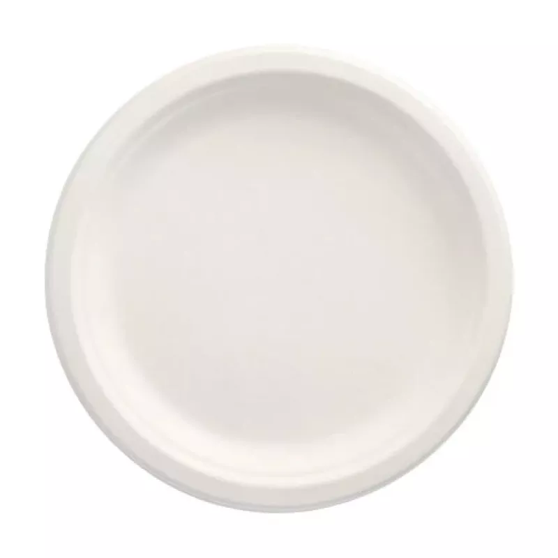 PAPSTAR pure cukrová trstina tanier okrúhly 230 mm 12 ks balenie kompostovateľný vhodný do mikrovlnnej rúry 89748