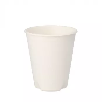 PAPSTAR pure cukrová trstina pohár 0,2 L, biely, 12 ks balenie, kompostovateľný a vhodný do mikrovlnnej rúry 89853