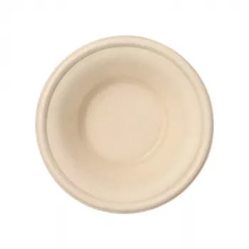 PAPSTAR Pure cukrová trstina miska, okrúhla, 380 ml, prírodná nebielená, kompostovateľná (1 ks) 89872