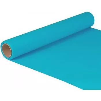 Papstar 82210 tyrkysová papierová stolová pásová rola, 400 mm x 5 m, obdĺžniková