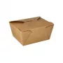 PAPSTAR pure obedový box 750 ml hnedý kartónová miska s PLA povrchom jednorazová nádoba na potraviny 85687