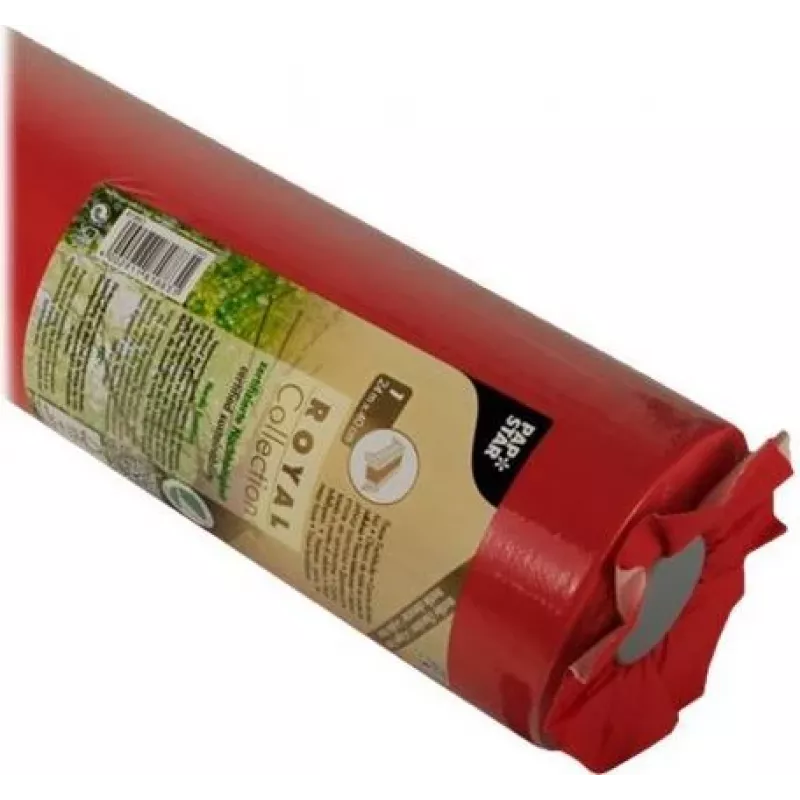 PAPSTAR ROYAL Collection červený stolový pás z tissue, 400 mm x 24 m, rolka 84312