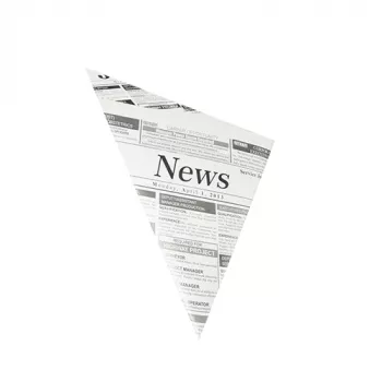 PAPSTAR špicaté vrecko novinový papier, 270 x 190 x 190 mm, pergamenová náhrada, 40 g/m², 125 g náplň, 1 kus 86053