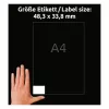 AVERY univerzálne etikety 48,3 x 33,8 mm biele s technológiou UltraGrip (balenie 480 ks) 4789