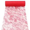 PAPSTAR Sizoflor stolová dečka/dekoračná stuha, červená, 75% polyester 25% polyamid, vodotesná, trhacia, 1 kus 37062