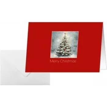 SIGEL DS643 klasické vianočné prianie, 115 x 170 mm, lesklý kartón 220 g/m², pre atramentové/laserové tlačiarne a kopírovacie stroje, 1 kus
