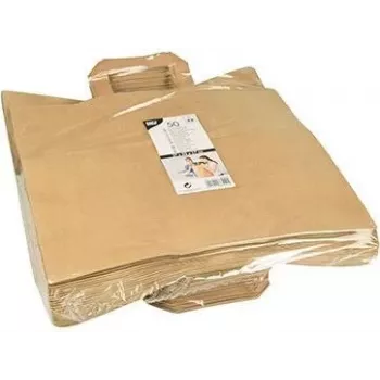 PAPSTAR papierová taška, 320 x 170 x 270 mm, hnedý kraftový papier, 70 g/m², nosnosť 5 kg, s rukoväťou - 1 kus (86449)