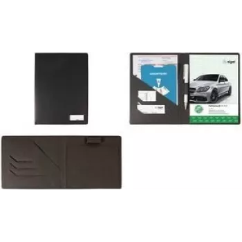 Sigel EF615 ochranné puzdro na formulárovú knihu DIN A6 na šírku antracit