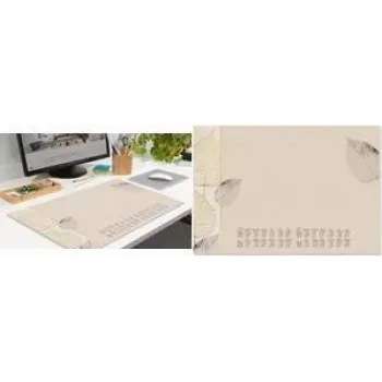 SIGEL papierová podložka na stôl Natural Leaves, DIN A2, 30 listov, 80 g/m², lepená, s dvojročným plánovačom H6315