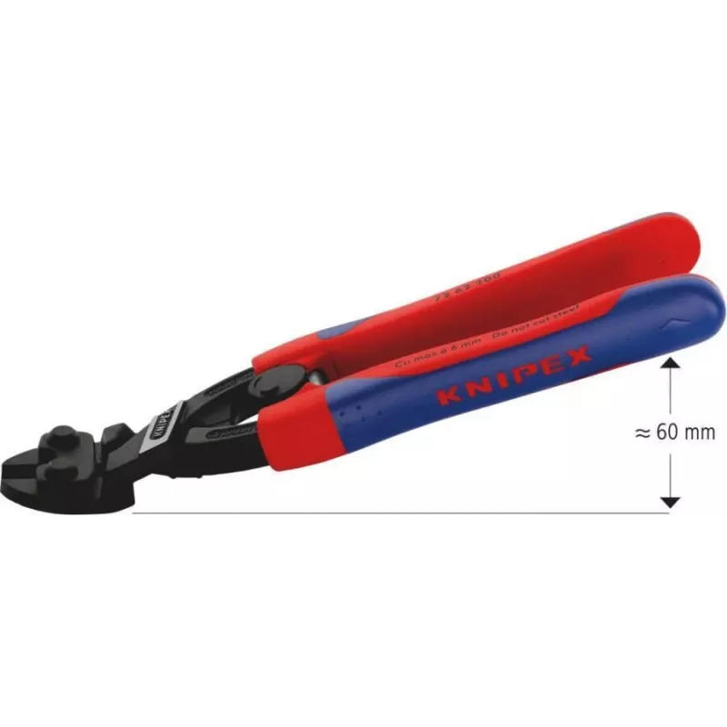 KNIPEX kompaktné nožnice na skrutky 200 mm 72 62 200