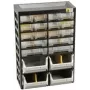 Allit VarioPlus Basic 34 zásobník na drobné diely, 20 zásuviek, plast, sivá, 305 x 170 x 435 mm 458160