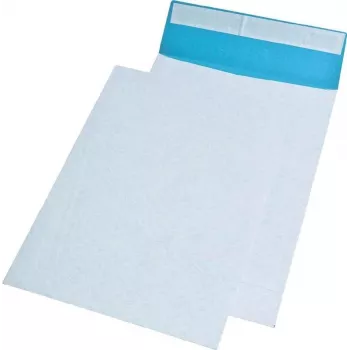 MAILmedia B4 vláknom vystužená samolepiaca obálka na zásielky, bielo-modrá, 250 x 353 mm 391080