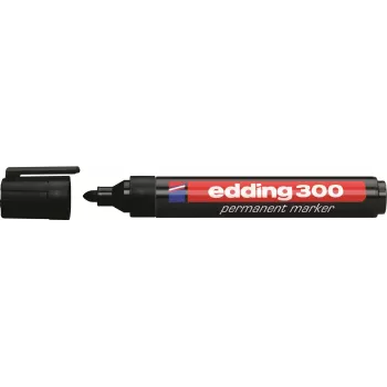 Edding 300-E4 sada markerov, 4 ks, čierna/modrá/zelená/červená 4-300-4