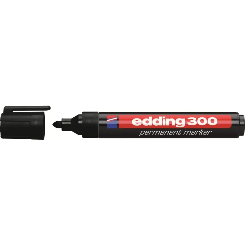 Edding 300-E4 Súprava popisovačov, 4 ks, čierna/modrá/zelená/červená 4-300-4