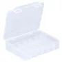 ALLIT EuroPlus Basic Sortimentsbox 18/7, transparentný vysoko odolný polypropylén, 7 priehradiek, čierna 457180
