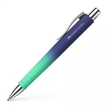 Faber-Castell Poly Ball Urban guľôčkové pero s mechanickým posunom, Buzzing Blue, modrý atrament, 0,6 mm šírka stopy (XB), 1 kus 241132