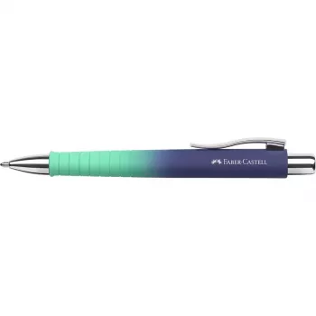 Faber-Castell Poly Ball Urban guľôčkové pero s mechanickým posunom, Buzzing Blue, modrý atrament, 0,6 mm šírka stopy (XB), 1 kus 241132