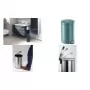 DURABLE kovový šliapací odpadkový kôš 12L okrúhly strieborný 341158