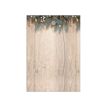 SIGEL vianočný listový papier Golden Greens motív DIN A4 - 90 g/m² - A4 (DP664)