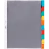 DURABLE A4 registre na prospekty, 10-dielny, farebne triedené taby, polypropylén 663219