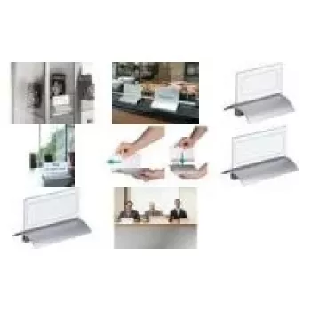 DURABLE PRESENTER DE LUXE stolový štítok A4 na šírku 105x297 mm transparentný 820319