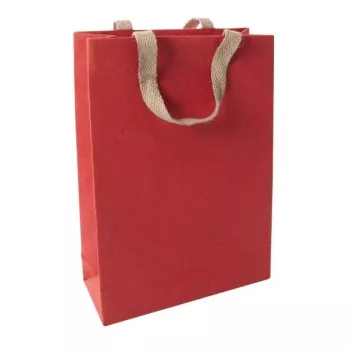 SIGEL Red Coco veľká darčeková taška, jutový papier, červená, 1 kus (ET010)