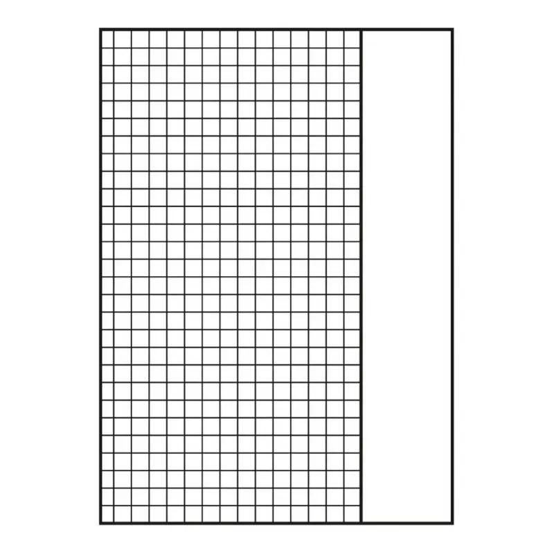 Oxford ringbuchový vkladací papier A4 štvorčekovaný 50 listov 4-dierovaný s okrajom biely 400131580