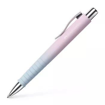 Faber-Castell Poly Ball Urban guľôčkové pero, Blushing Sky, modrý atrament, 0,6 mm XB, protišmyková grip zóna 241131