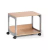 DURABLE SYSTEM 48 multifunkčný servírovací vozík, 3 police, svetlosivá, 600 x 480 x 900 mm, 120 kg celková nosnosť 3710124