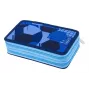 HERLITZ Blue Goal dvojité peračník, 23-dielny, 2 priehradky, zips, farebná vnútorná podšívka 400205859