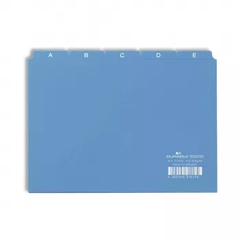 DURABLE A5 register 5-dielny A-Z razený polypropylén transparentný 365006