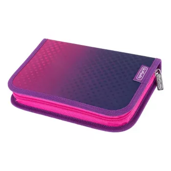HERLITZ peračník Dip Dye ružová/fialová, 31 dielov, polyester, 205 x 140 x 38 mm, 2 chlopne, zips 400205910