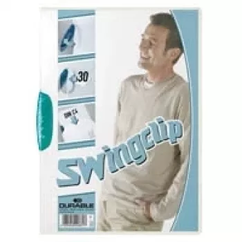 DURABLE SWINGCLIP 30 A4 zakladač transparentný (balenie 25 ks) 226014