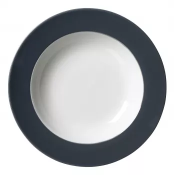 Ritzenhoff & Breker Doppio antracitový tanier na polievku 220 mm porcelán, balenie 6 ks 430219