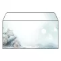SIGEL Snow Star DL dizajnový papier 110 x 220 mm 80 g/m² modrý/biely DU312