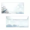 SIGEL Snow Star DL dizajnový papier 110 x 220 mm 80 g/m² modrý/biely DU312