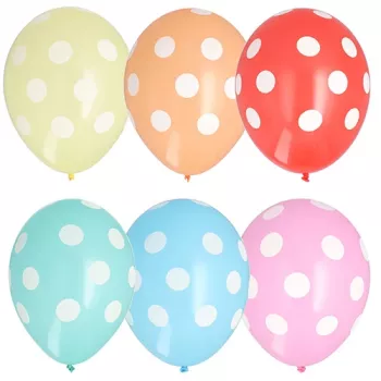 PAPSTAR Dots farebné latexové balóny, 29 cm, 100 kusov 84525