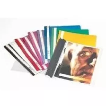 DURABLE A4+ zakladač na správy, priehľadný polypropylén, balenie 50 ks, svorkový mechanizmus, 220 x 310 mm 257001