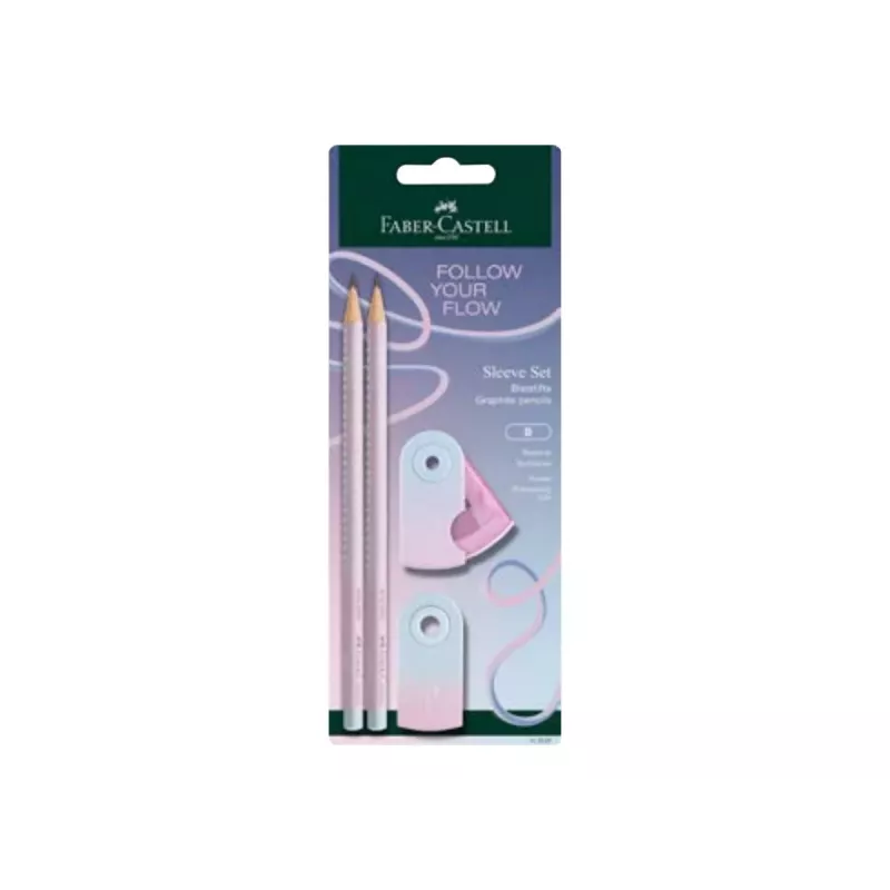 Faber-Castell GRIP Flow Edition písacia sada, Blushing Sky, 2 ceruzky (B) 117007