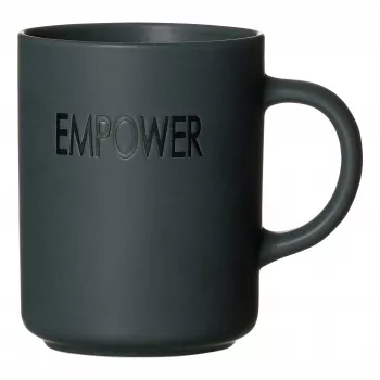Ritzenhoff & Breker EMPOWER sivé porcelánové kávové šálky, 390 ml, balenie 4 ks 425758