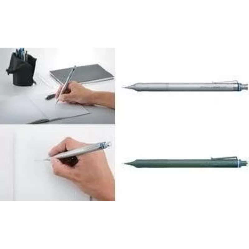 Tombow MONO graph fine mechanická ceruzka 0,5 mm, strieborná, 4 mm vodiace puzdro SH-MGF04