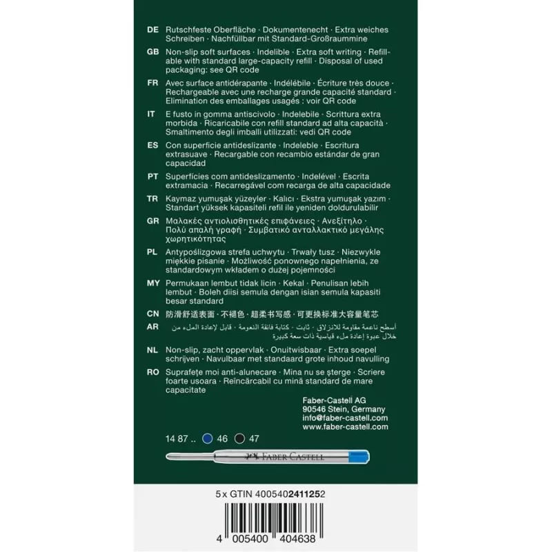 Faber-Castell Poly Ball Urban guľôčkové pero 0,6 mm XB koralová modrá 241125