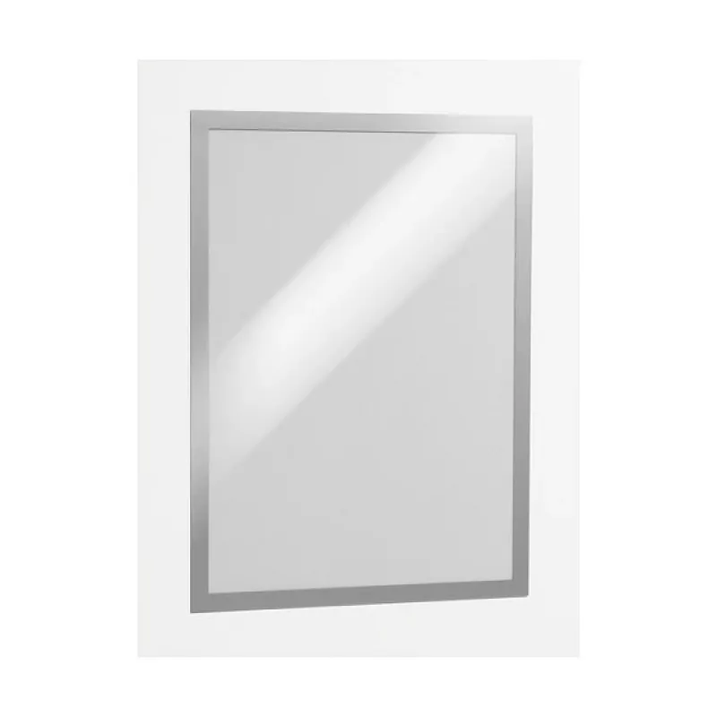 DURABLE DURAFRAME A3 samolepiaci informačný rám, strieborný, balenie 2 ks 487323