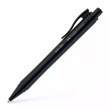 Faber-Castell Daily Ball guličkové pero, modrý atrament, 0,6 mm XB, čierna protišmyková rukoväť 140690