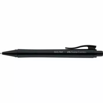 Faber-Castell Daily Ball guličkové pero, modrý atrament, 0,6 mm XB, čierna protišmyková rukoväť 140690