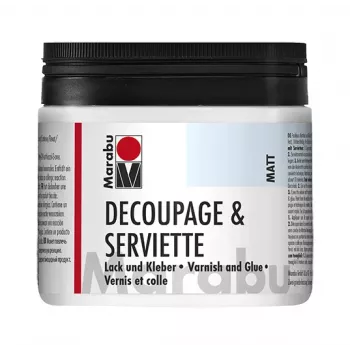 Marabu lak a lepidlo na servítky, matný, 500 ml, bezfarebný, plechovka - 1 kus 11400075843