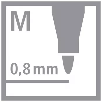STABILO Fineliner dr!ver, medium, zelený, zotierateľný a bez zápachu atrament na vodnej báze, 1 kus (1089/36)